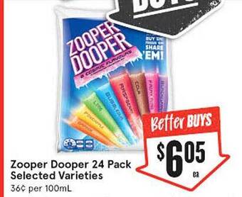 IGA Zooper dooper 24 pack offer