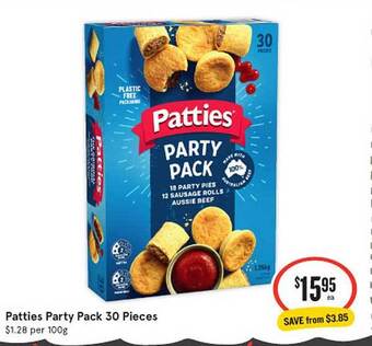 IGA Patties party pack 30 pieces offer