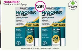 Priceline Nasonex twin pack offer