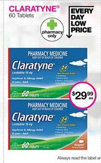 Priceline Claratyne 60 tablets offer