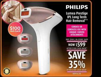Philips lumea prestige ipl long term hair removal