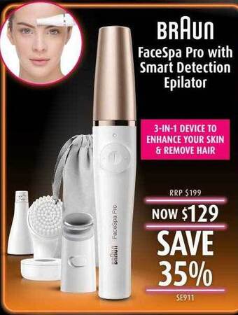 Shaver Shop Braun facespa pro with smart detection epilator offer