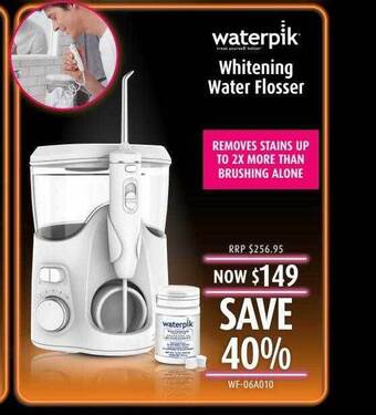Shaver Shop Waterpik whitening water flosser offer
