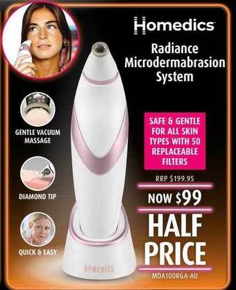 Shaver Shop Homedics radiance microdermabrasion system offer