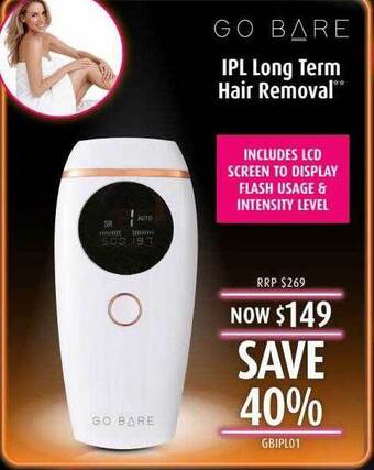 Shaver Shop Go bare ipl long term hair removal offer