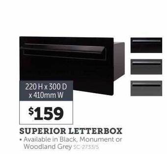 Stratco Superior letterbox offer