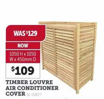 Stratco Timber louvre air conditioner cover offer