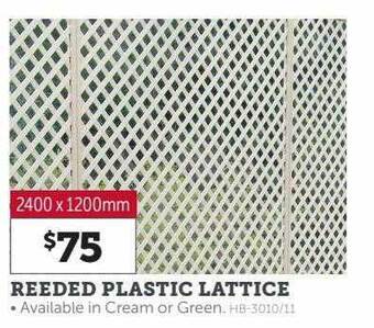 Stratco Reeded plastic lattice offer