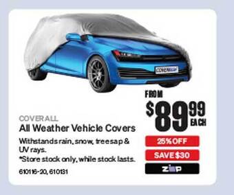 Coverall all weather vehicle covers