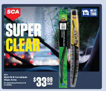 SuperCheap Auto Sca multi-fit & curveblade wiper arms offer