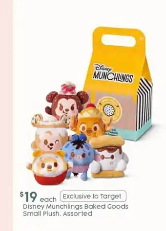 Target Disney munchlings baked good spall plush offer