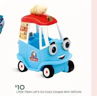 Target Little tikes let's go cozy coupe mini vehicle offer