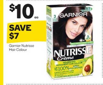 Woolworths Garnier nutrisse hair colour offer