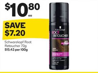 Woolworths Schwarzkopf root retoucher offer