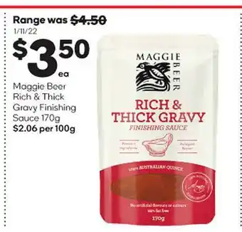 Woolworths Maggie beer rich & thick gravy finishing sauce offer