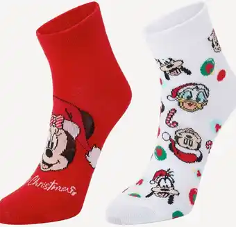 Kmart 2 pack license christmas socks - minnie offer