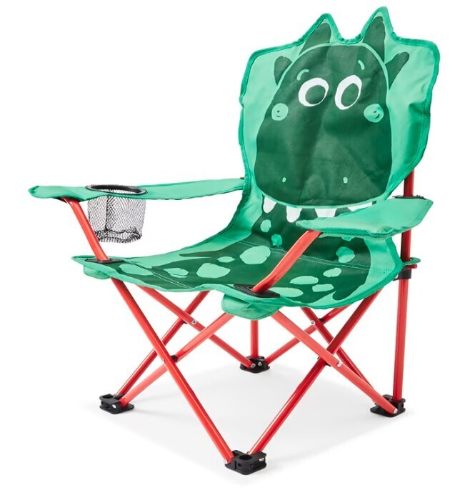 Kids' camp chair dino offer at Kmart