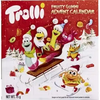 Trolli fruity gummi advent calendar 75g