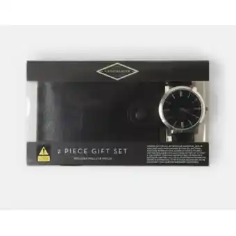 Kmart Groomsmith 2 piece wallet and watch gift set offer