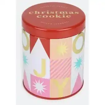 Kmart Christmas cookie tin fragrant candle offer
