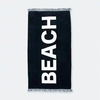 Kmart Large cotton velour beach towel - beach offer