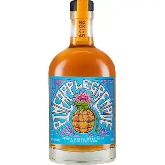 Rockstar spirits pineapple grenade navy strength spiced rum 500ml