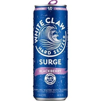 Dan Murphy's White claw surge hard seltzer blackberry 330ml cans offer