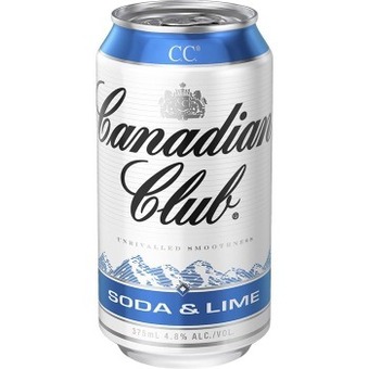 Dan Murphy's Canadian club soda & lime can 375ml offer