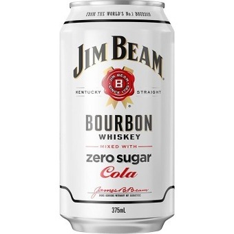 Dan Murphy's Jim beam white label bourbon & zero sugar cola cans 10 pack 375ml offer