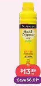 Discount Drug Stores Neutrogena beach defence offer