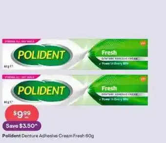Polident denture adhesive cream fresh
