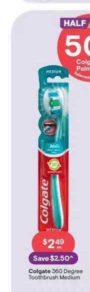 Discount Drug Stores Colgate 360 degree toothbrush medium offer