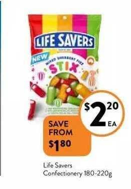 Foodworks Life savers confectionery offer