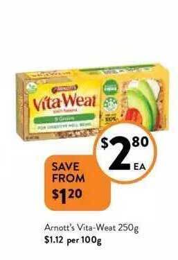 Foodworks Arnott's vita-weat offer