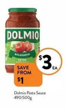 Foodworks Dolmio pasta sauce offer
