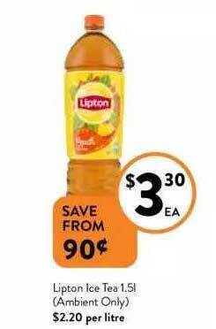 Foodworks Lipton ice tea offer