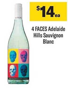 Liquorland 4 faces adelaide hills sauvignon blanc offer