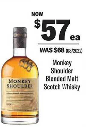 Liquorland Monkey shoulder blended malt scotch whisky offer