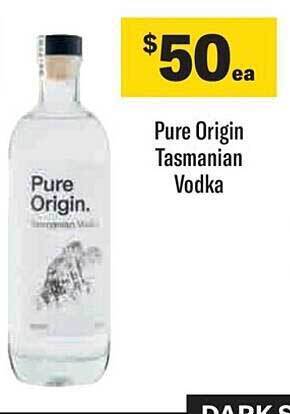 Liquorland Pure origin tasmanian vodka offer