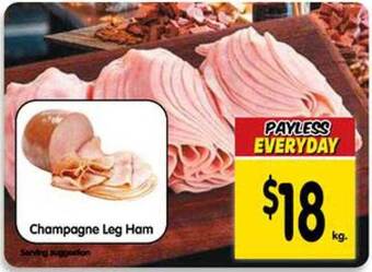 Spar Champagne leg ham offer