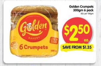 Spar Golden crumpets offer