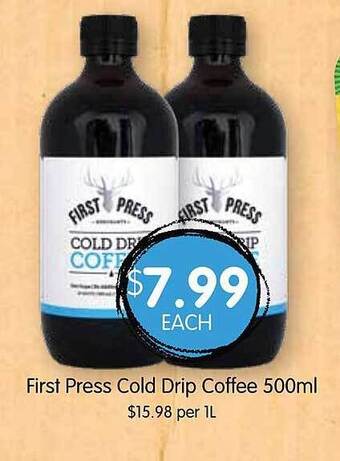 Spudshed First press cold drip coffee offer