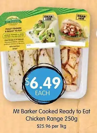 Spudshed Mt barker cooked ready to eat chicken range offer