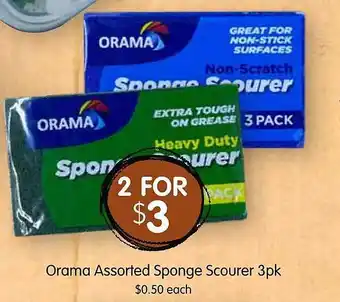 Spudshed Orama assorted sponge scourer offer
