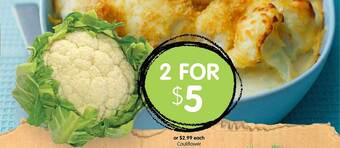 Spudshed Cauliflower offer