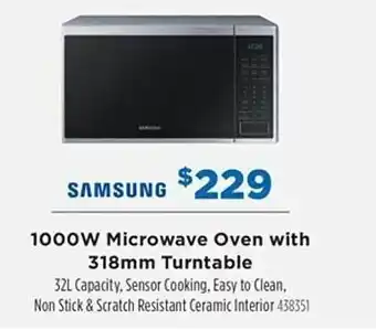 Betta Samsung 1000w microwave oven with 318mm turntable offer