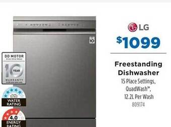 Betta Lg freestanding dishwasher offer