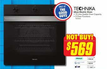 The Good Guys Technika Electric Oven offer