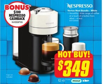 The Good Guys Nespresso Vertuo Next Bundle - White offer