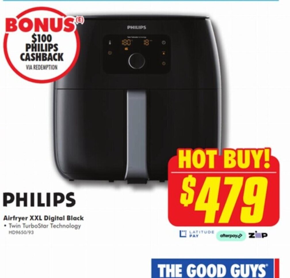 Philips Airfryer XXL Digital Black offer at The Good Guys